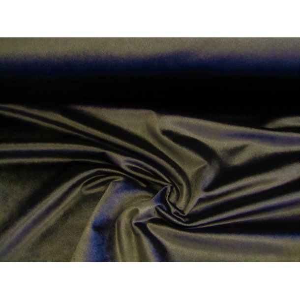 Velour fast, sort, flot skindende