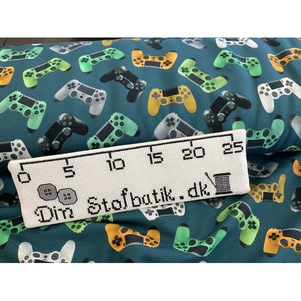 Isoli med bld bagside. 95 % bomuld 5% lycra. KUN 100 kr pr m gamer kontroller