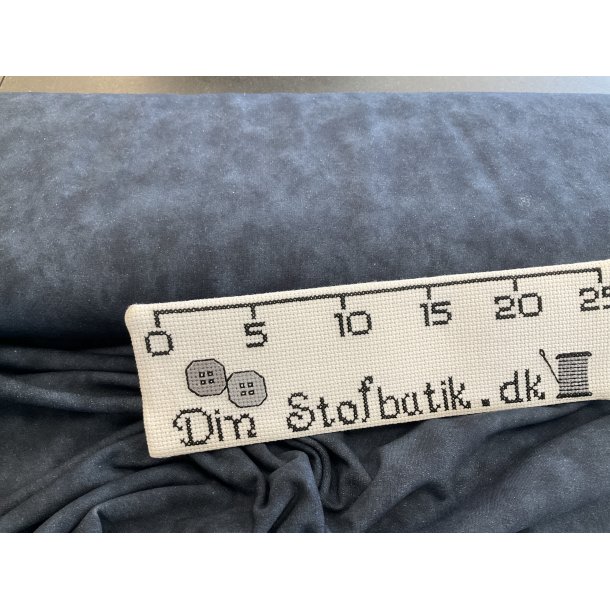 Isoli med bld bagside. 95 % bomuld 5% lycra. KUN 100 kr pr m marine bl meleret