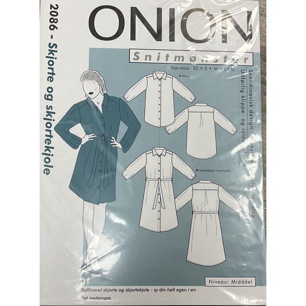 Onion 2086, skjorte og skjortekjole