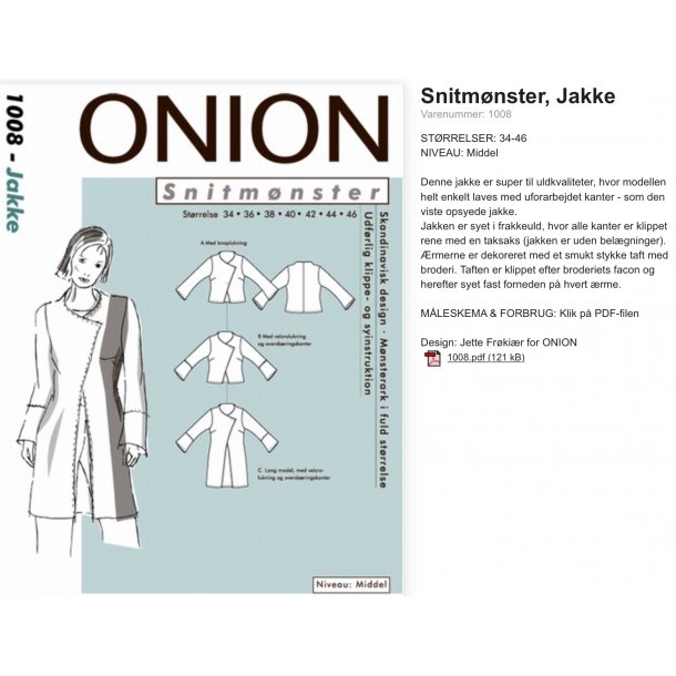 Onion 1008 Jakke - udgr