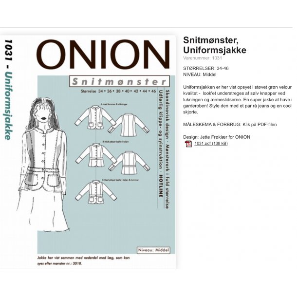 Onion 1031 Jakke