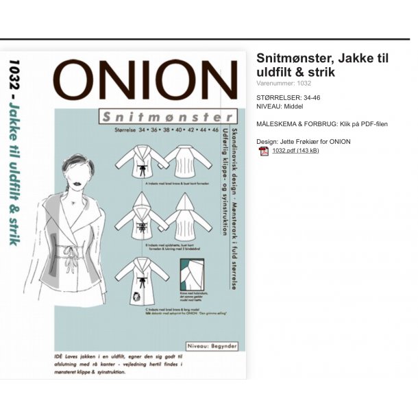 Onion 1032 Jakke - udgr