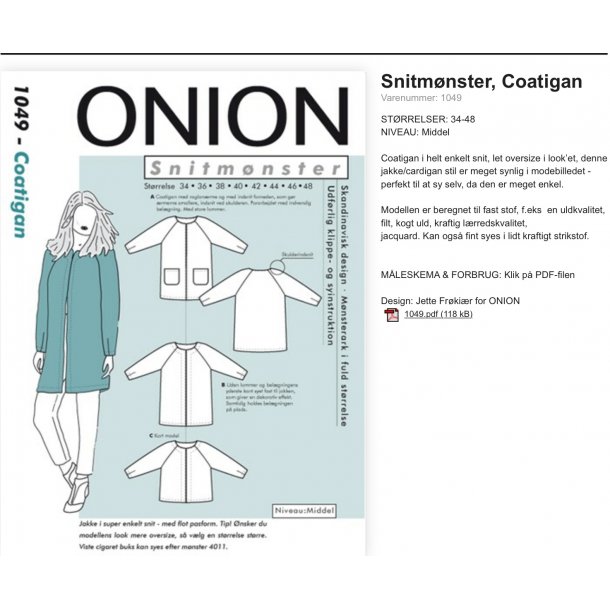 Onion 1049 Jakke
