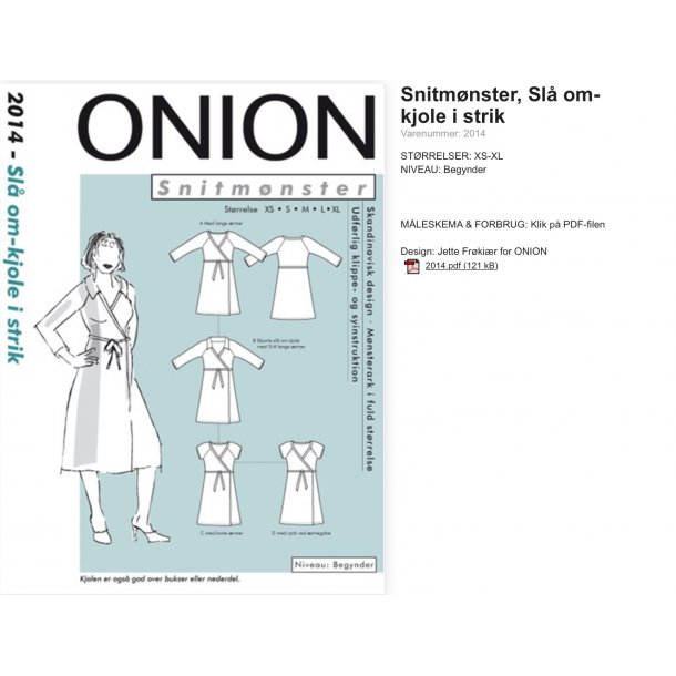 Onion 2014 Kjole sl-om