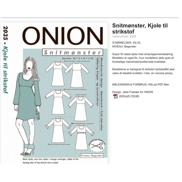Onion 2035 kjole