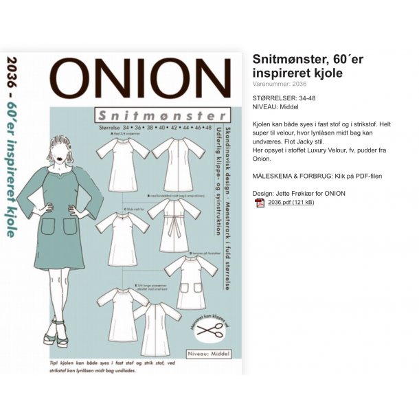 Onion 2036 kjole