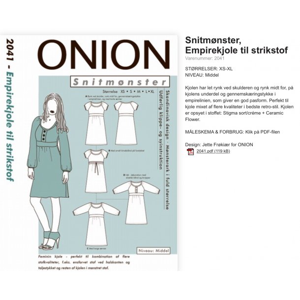 Onion 2041 kjole - udgr