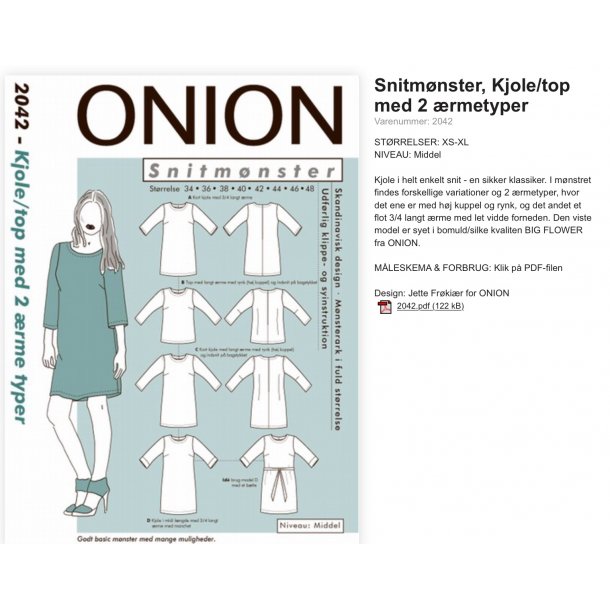 Onion 2042 kjole
