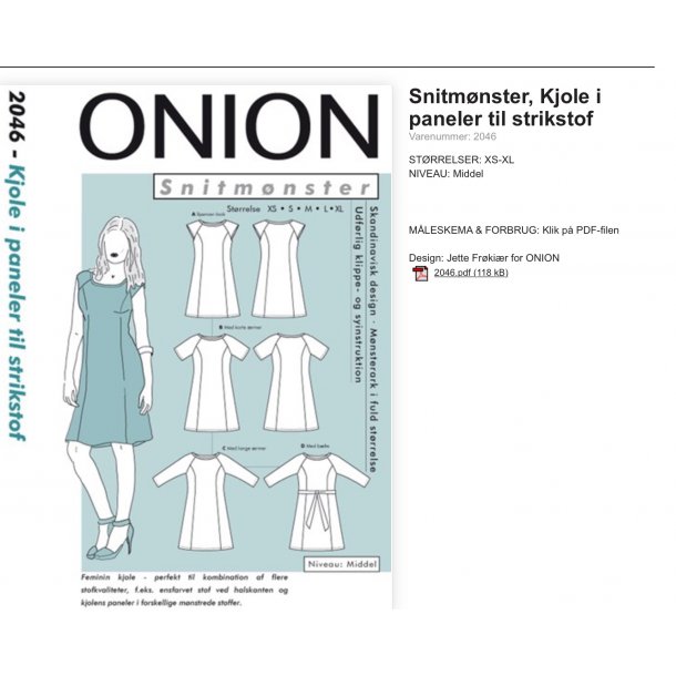 Onion 2046 kjole