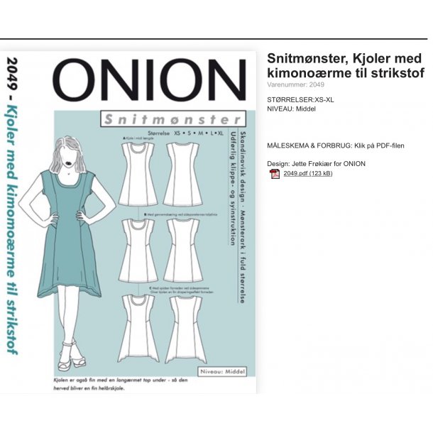 Onion 2049 kjole