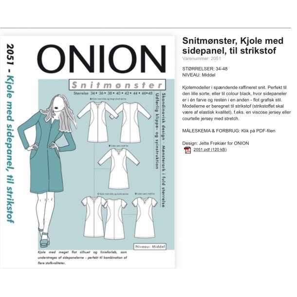Onion 2051 kjole