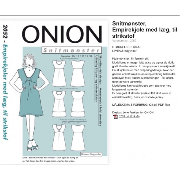 Onion 2052 kjole