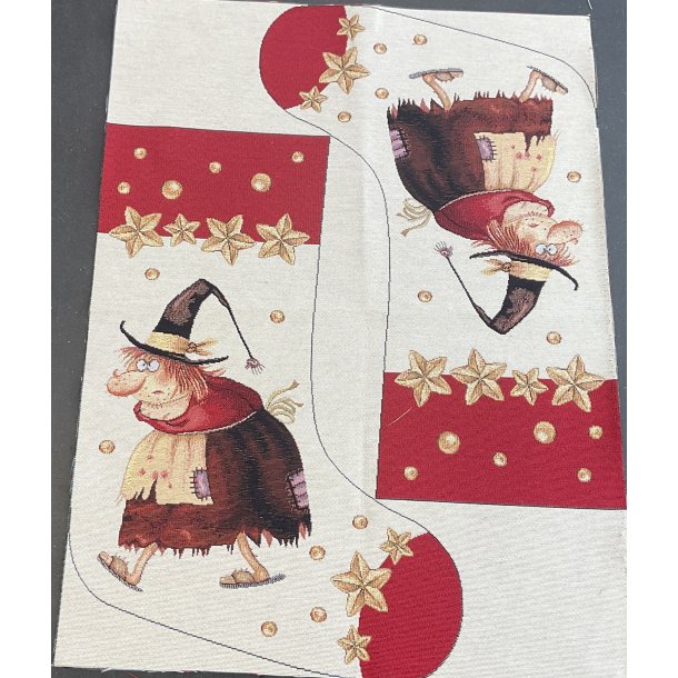 Gobelin 1 stykke 63 x 47 cm "Julesok" (sokken mler 49 cm) Med hj hat KUN 49 kr