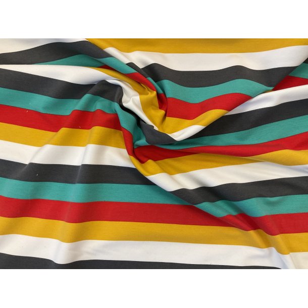French terry med striber. 129 kr pr m