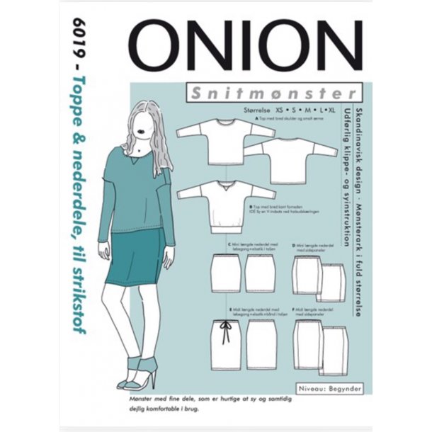 Onion 6019 Bluse og nederdel