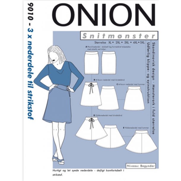 Onion 9010 Plus Size 3 x nederdel