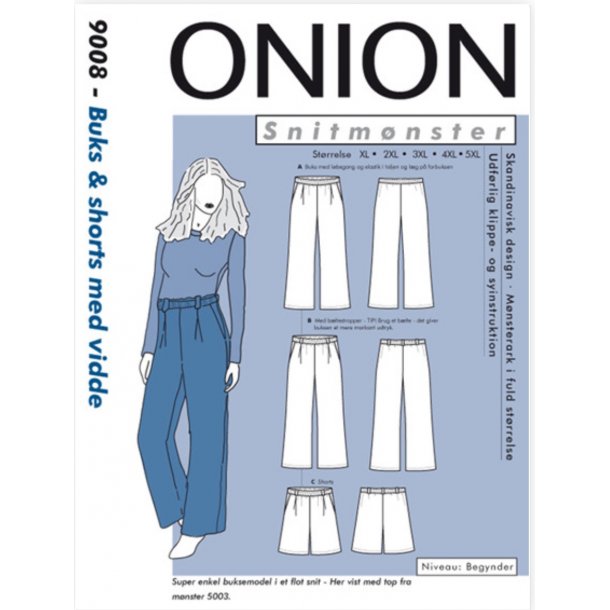 Onion 9008 Plus Size buks og shorts 
