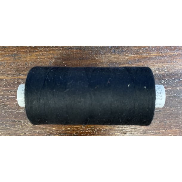 Tråd 1000 meter polyester SORT