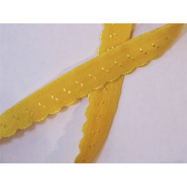 Folde elastik, 1 cm gul, fv. 645