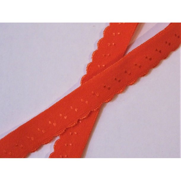 Folde elastik, 1 cm orange, fv. 761