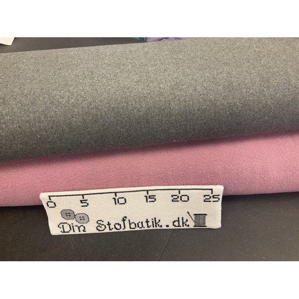 Stofpakke-Vinterhat / kasket ALT du skal bruge til 1 stk. Uld filt koksgr med gl rosa fleece