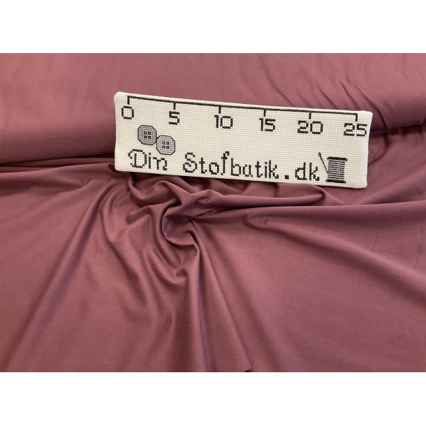 Jersey ensfarvet, mrk gammel rosa
