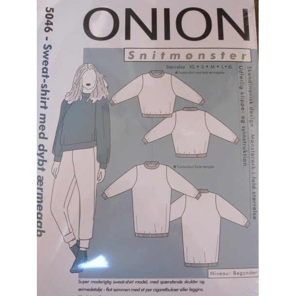 Onion 5046 Sweat-shirt m. dybt rmgab