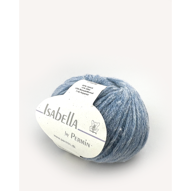 Isabella uld - silke - bomuld super let og bld. 50 g. Lysebl