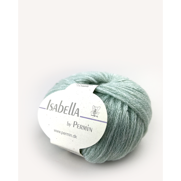 Isabella uld - silke - bomuld super let og bld. 50 g. Lys mint